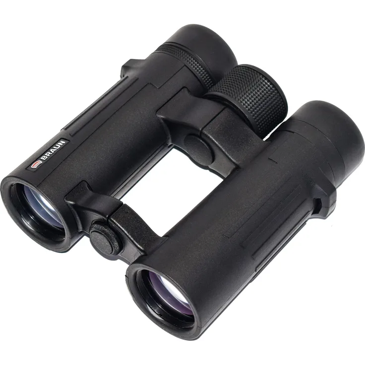 Bresser Braun Compagno 10x34 WP, wasserdichtes Fernglas mit ULTRALIT-Objektiv und Dioptrienausgleich
