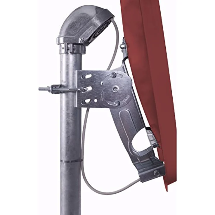 DUR-Line MDA 60cm Rot - Aluminium Satellitenschüssel mit LNB Feedhalterung - Sat Antenne Spiegel Anlage [Digital, Camping, Astra 19,2Grad, DVB-S/S2, Full HD, 4K, 3D] – Bild 8