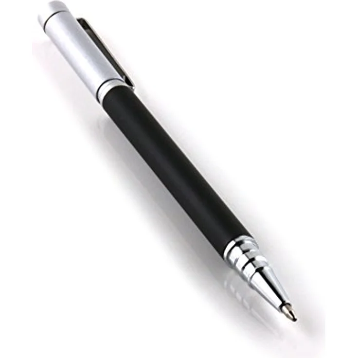 SLABO Eingabestift Stylus Pen Smartphone Tablet Eingabestift und Kugelschreiber edel Design, Schwarz/Silber – Bild 3