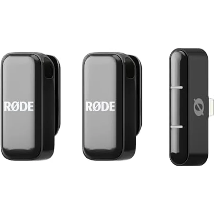 RØDE Wireless Micro - Kompaktes drahtloses Mikrofon mit Ladekoffer für Smartphone - Lightning, Schwarz – Bild 1