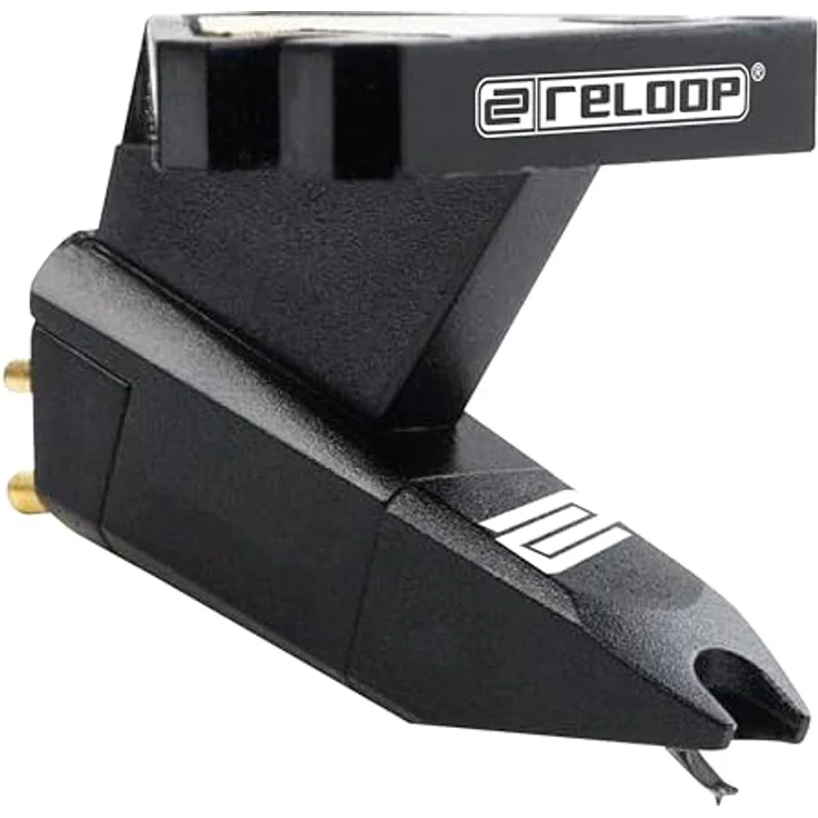 Reloop OM BK, Ersatznadel Black - Allround Tonabnehmersystem, sphärischer Nadelschliff, schwarz – Bild 2