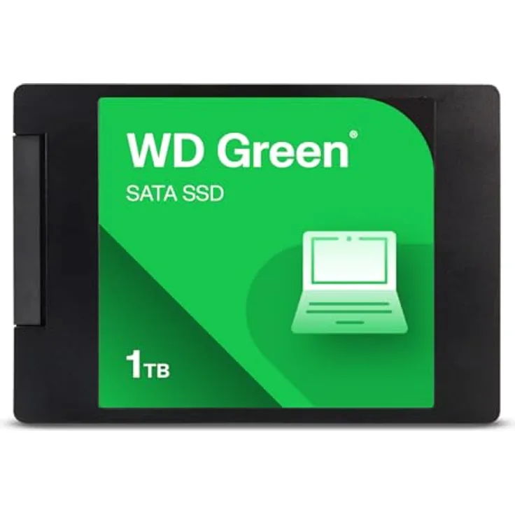 WD Green SATA SSD 1TB (1000 GB, 2.5"), schnelle SATA-Festplatte mit TLC-NAND-Technologie