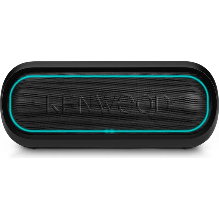 Kenwood AS-150BT-B Bluetooth Lautsprecher, 2 x 25 Watt Ausgabeleistung, tragbar mit Akku und Lightframe-Beleuchtung, schwarz