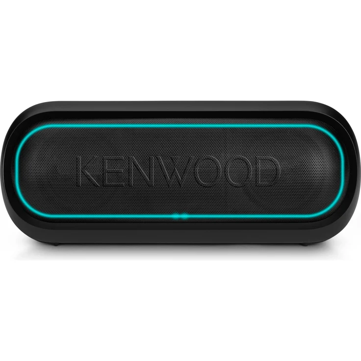 Kenwood AS-150BT-B Bluetooth Lautsprecher, 2 x 25 Watt Ausgabeleistung, tragbar mit Akku und Lightframe-Beleuchtung, schwarz