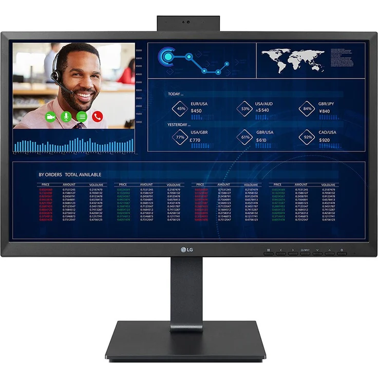 LG 24" 24CQ651W-BP All-in-One-PC, Intel Pentium 8GB 256GB SSD, 23.8" Full HD IPS Display, Windows 10 IoT Enterprise, Mattschwarz – Bild 1