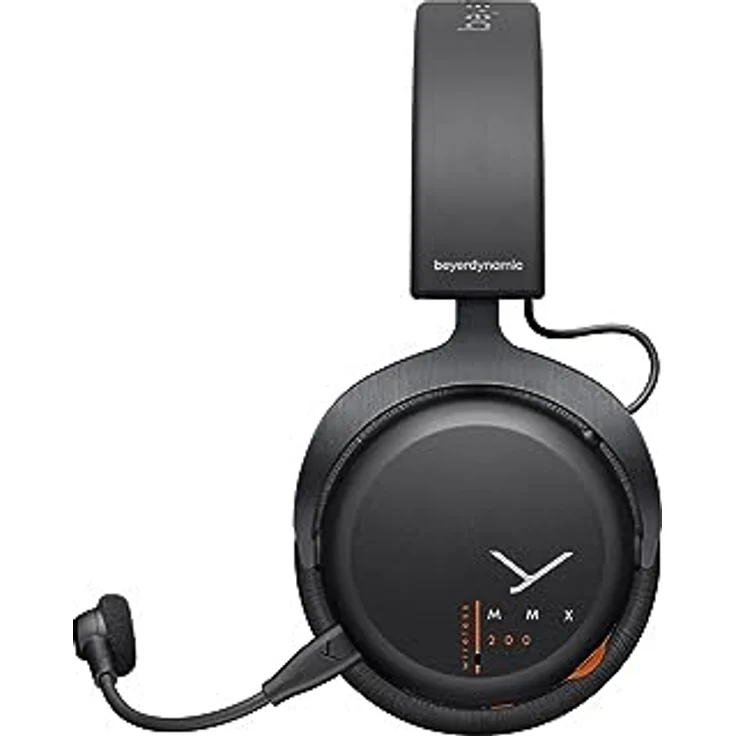 beyerdynamic MMX 200 Wireless Gaming-Headset (schwarz) mit Mikrofon, kabelloser Kopfhörer mit USB-Dongle, geeignet für PC, Xbox, Playstation und Nintendo Switch – Bild 2