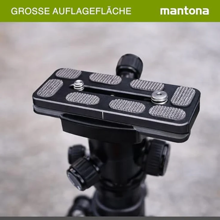Mantona Schnellwechselplatte Arca Swiss, 100 mm schwarz – Bild 4