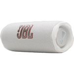 JBL Flip 7, kabelloser Bluetooth-Lautsprecher, 16 Stunden Akkulaufzeit, IP68 wasserdicht, AI Boost, Weiß