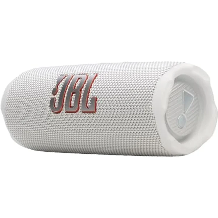JBL Flip 7, kabelloser Bluetooth-Lautsprecher, 16 Stunden Akkulaufzeit, IP68 wasserdicht, AI Boost, Weiß – Bild 1
