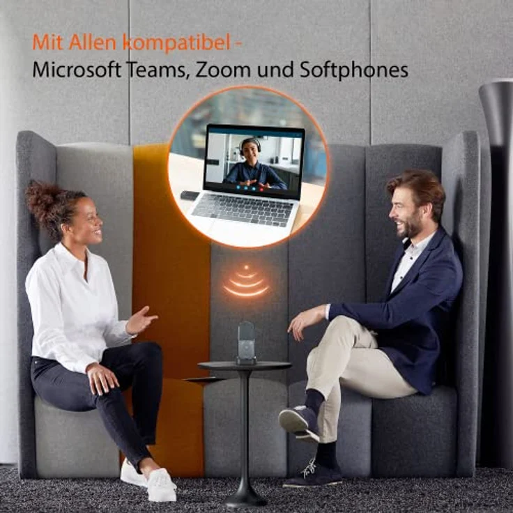 Gigaset ION UC-Mobilteil für den flexiblen Einsatz im Büro, Home Office und auf Geschäftsreisen, grau – Bild 5