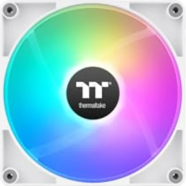 Thermaltake CT120 Reverse ARGB Gehäuselüfter | Effiziente Kühlung | Einzigartige ARGB-Beleuchtung | White | 2 Fan Pack – Bild 2