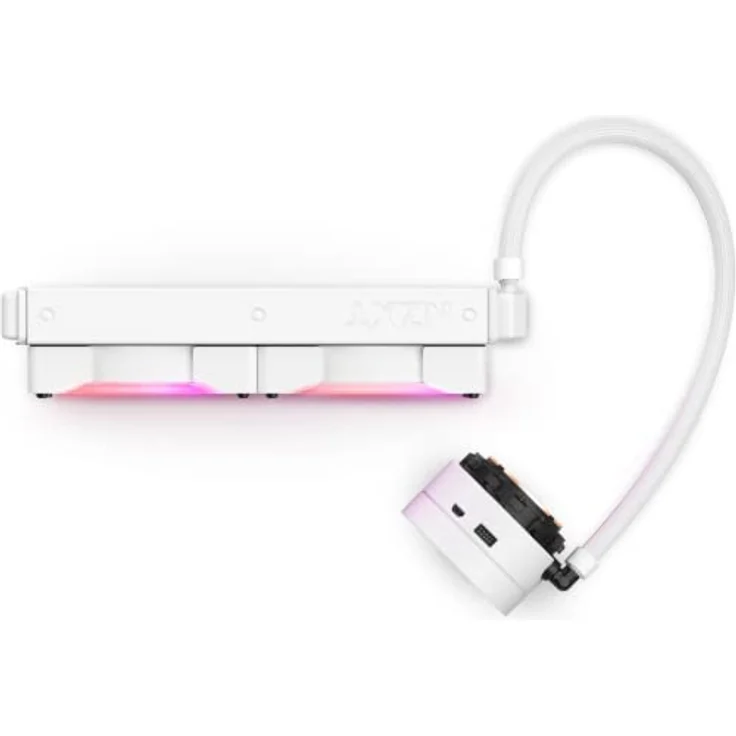 NZXT Kraken X53 RGB 240mm - RL-KRX53-RW - AIO RGB CPU Liquid Cooler - Rotating Infinity Mirror Design - Powered By CAM V4 - RGB Connector - Aer RGB V2 120mm Radiator Fans (2 Included) - White - Preisvergleich – Bild 2