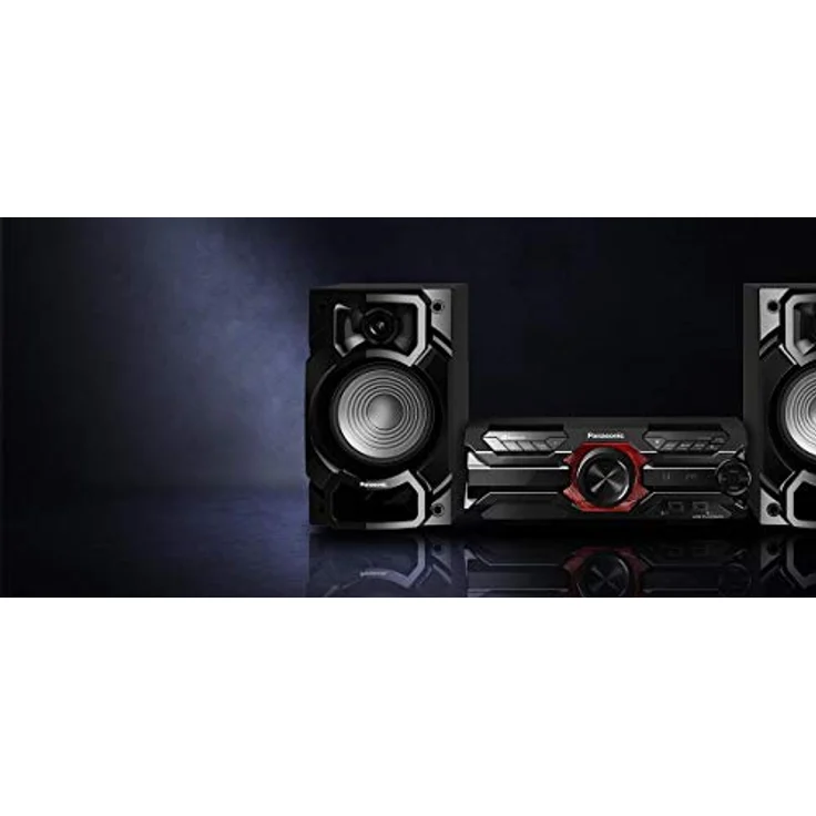 Panasonic SC-AKX320 High Power Heimkinoanlage (450W, 16cm Woofer, 6cm Tweeter, Bluetooth, USB Dual, CD, AUX, DJ Jukebox, DJ-Funktion, Hi-Fi, Sound Nickel) schwarz – Bild 5