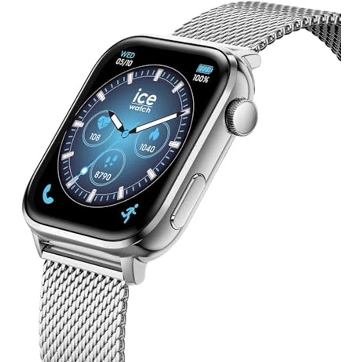 ice-watch Smartwatch, digitale Armbanduhr mit AMOLED-Display, Edelstahlarmband, Bluetooth, unisex – Bild 5