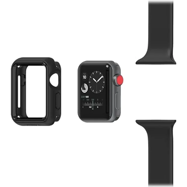 OtterBox Watch Bumper für Apple Watch Series 3, stoßfeste Schutzhülle mit präzisem Sitz, schützt Display und Kanten, Schwarz – Bild 5