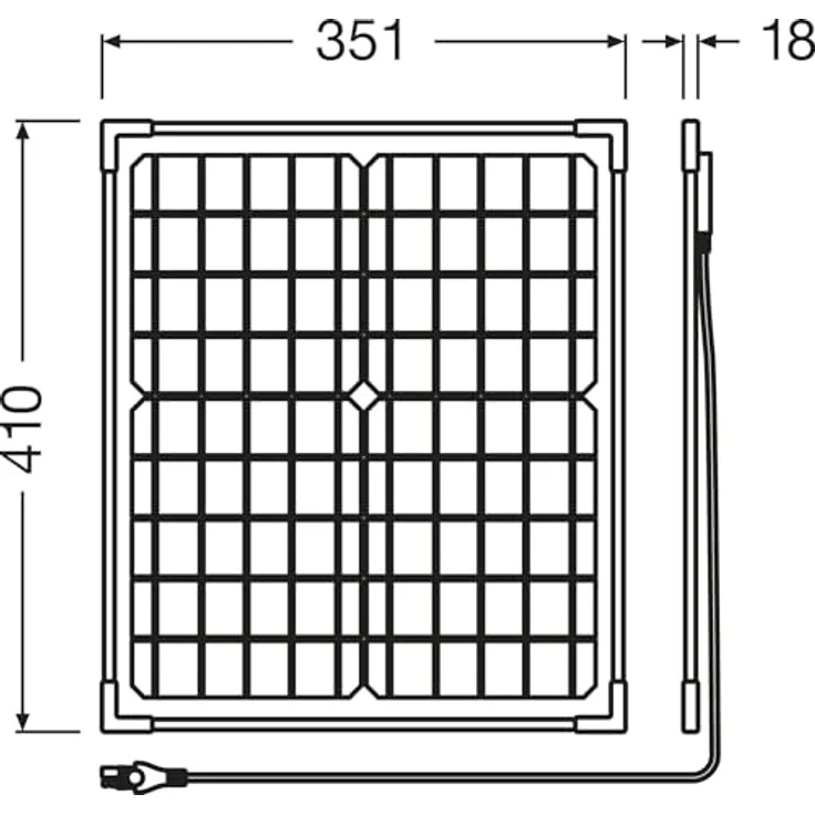 OSRAM OSP2000 Kfz-Ladegerät 12V 1.11A, solarbetrieben mit IP65 Wasserschutz und Verpolungsschutz – Bild 8