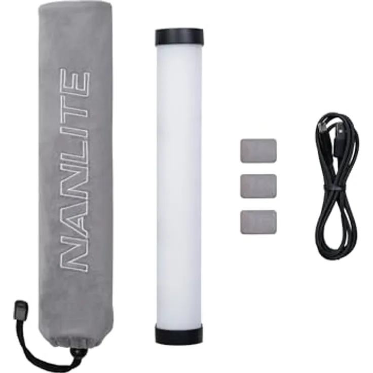 NANLITE PavoTube II 6XR, Mini-Farb-Effektleuchte mit RGBWW-LED, Pixeleffekten und Multiprotokollsteuerung