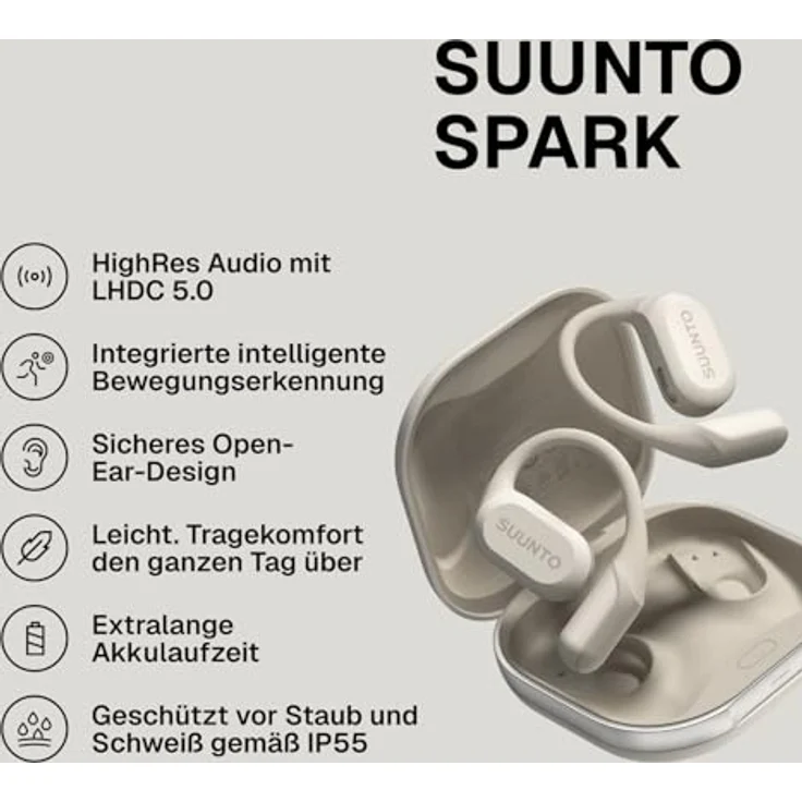 Suunto Sparks (NC, 7 h, Kabellos), Kopfhörer, Weiss – Bild 2