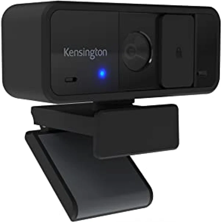 Kensington W1050 1080p-Webcam mit Weitwinkel und integriertem Mikrofon mit Rauschunterdrückung, 95°-Blickwinkel, Digitale PC-Computer-Videokamera für Präsentationen oder Videokonferenzen, K80251 – Bild 1