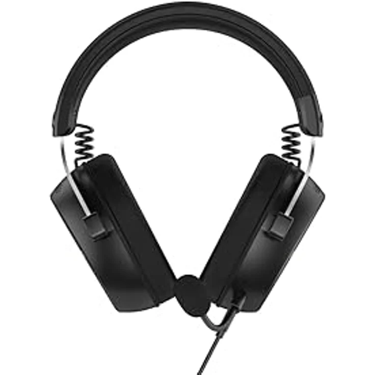 HATOR Hypergang 3 USB, Gaming Kopfhörer mit kabelgebundener und kabelloser Verbindung, 10 - 44000 Hz, integrierte Rauschunterdrückung, ergonomisches Design, Schwarz – Bild 5