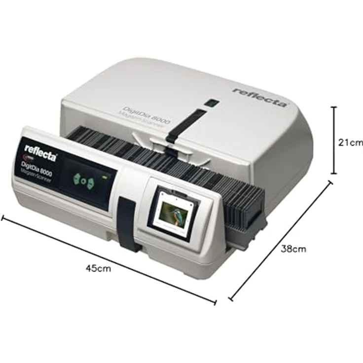 Reflecta DigitDia 8000, Magazinscanner mit 10.000 DPI, automatischer Retusche und RAW-Output, USB 2.0 – Bild 3