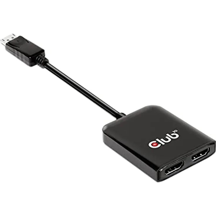 CLUB3D Multi Stream Transport (MST) Hub DisplayPort™ 1.4 auf HDMI™ Dual Monitor 4K60Hz St./B.