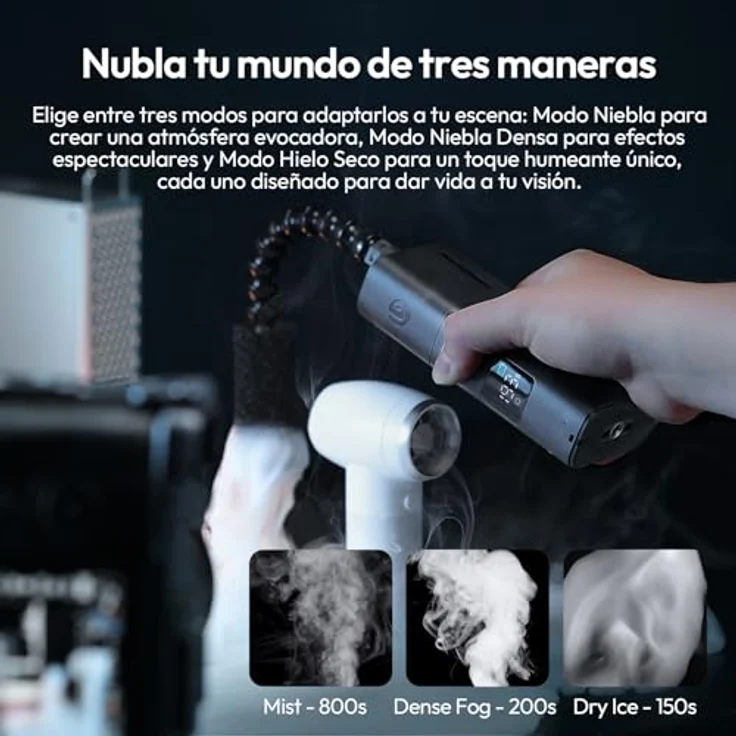 Ulanzi FM02 FILMOG X Tiny Fog Machine, tragbare Nebelmaschine mit 30 Watt Leistung, 20 Minuten Akkulaufzeit und Typ-C Ladefunktion, inklusive Tragetasche – Bild 4