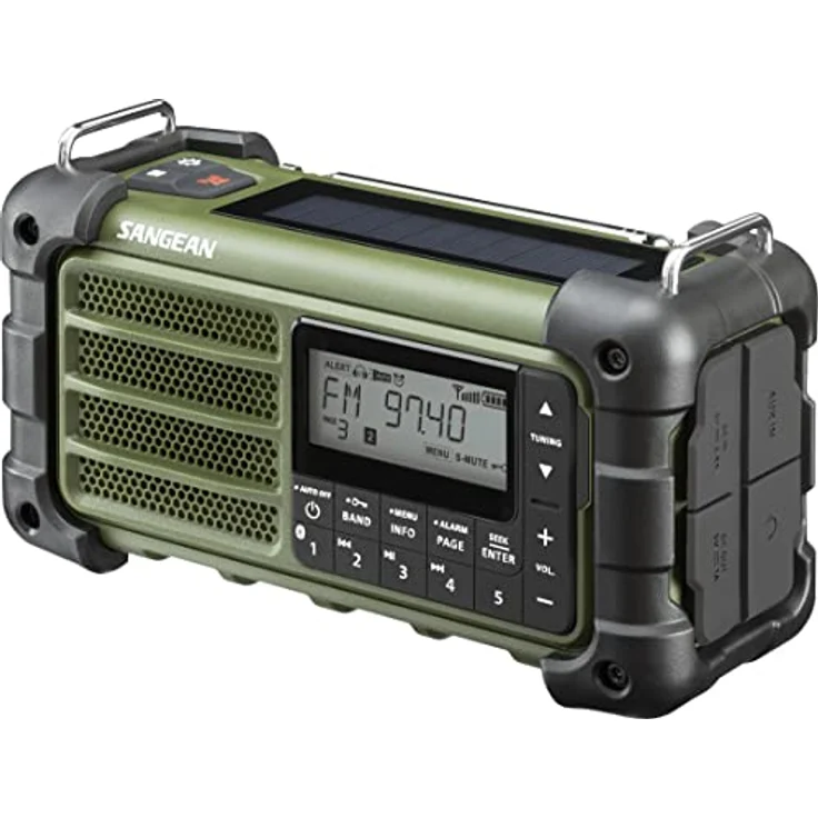 Sangean MMR-99 Notfallradio mit Bluetooth, FM-RDS, grün – Bild 4