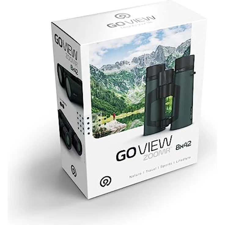 GoView ZOOMR 8x42 Fernglas für Outdoor, Natur, Tierbeobachtung, Reise (8-Fach Zoom, großes Sehfeld, inkl. Zubehör-Set) Oak Grün – Bild 5