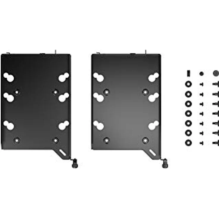 Fractal Design Typ B, Schwarz, Doppelpack - Festplattenaufbewahrung mit leichtem Design – Bild 3