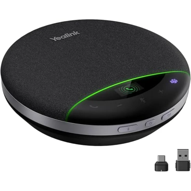 Yealink SP96, Bluetooth-Lautsprecher mit 6 Mikrofonen, KI-Rauschunterdrückung und BT51 Dongle für Microsoft Teams – Bild 1