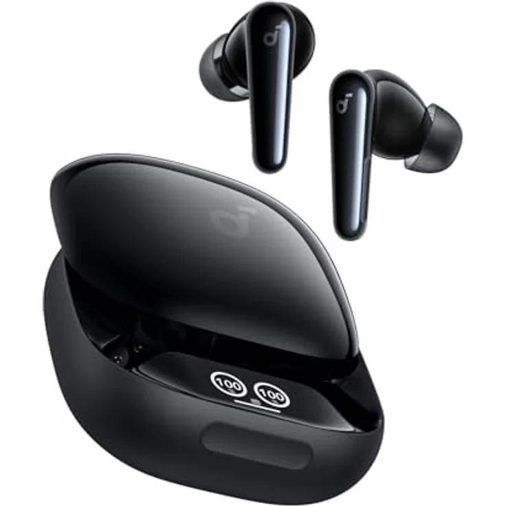 soundcore Liberty 4 Pro Kabellose Noise Cancelling Kopfhörer mit 7 Sensoren, ANC in Echtzeit, 2× schneller Laden, Hi-Fi-Musik Studio-Niveau, klare Anrufe mit 6 Mikros + KI – Bild 1