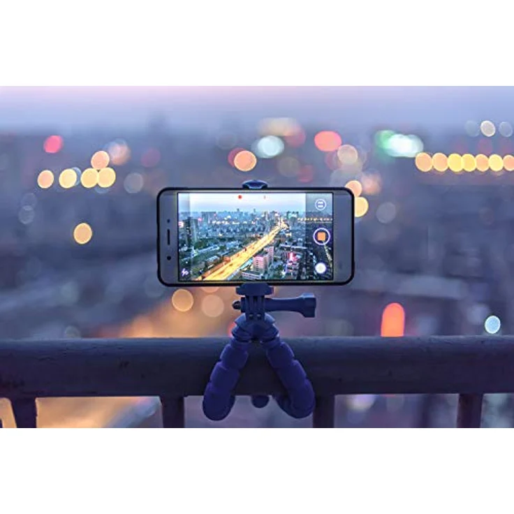 Handy Stativ Flexibel iPhone Stativ Halterung Kamera Stativ Mini Dreibeinstativ Reisestativ mit Bluetooth Fernbedienung für Iphone, Android Phones, Kameras, und GoPro – Bild 6
