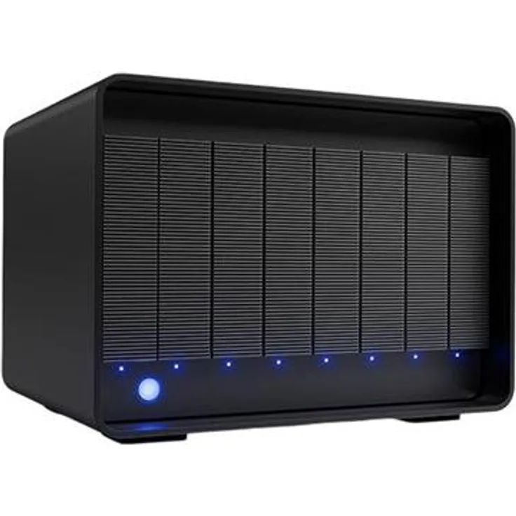 Seagate LaCie 8big Pro5, Festplatten-Array mit 128 TB, 8 Schächte, 2800 MB/s Übertragungsrate, RAID-Management