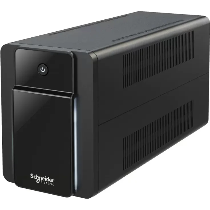 Schneider Electric SE Back-UPS, 950VA, Tower, 230V, 4 x CEE 7/3 Schuko Ausgänge, AVR BXS950MI-GR, Line-interaktive USV-Technologie, Sinuswellen-Ausgang, 520 W, 9 Ah Bleisäurebatterie, schwarz