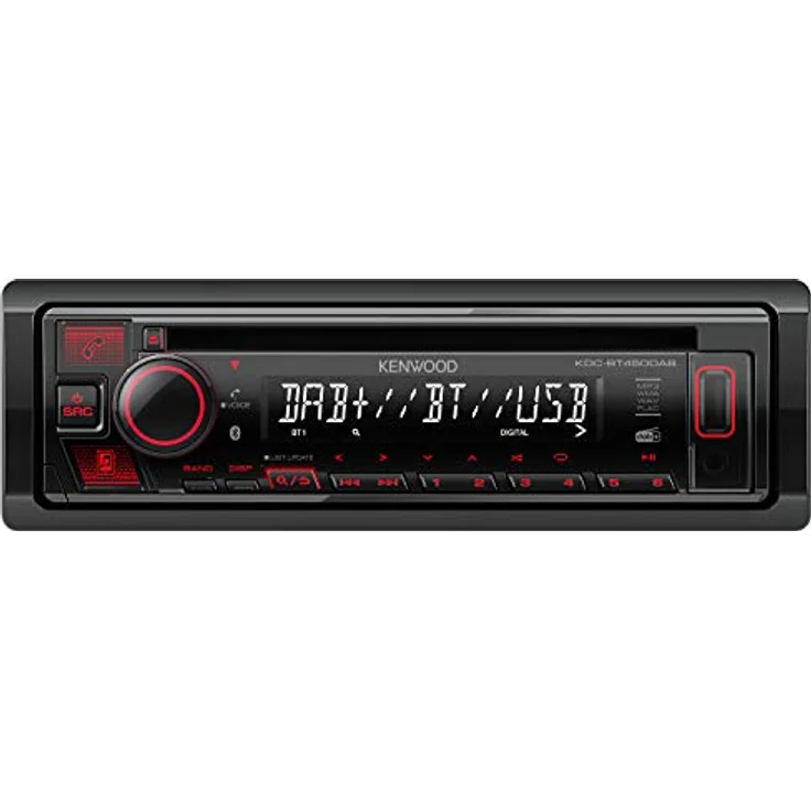 Kenwood KDC-BT450DAB, DAB Radio mit Bluetooth 4.2, Touchscreen und USB Anschluss, schwarz – Bild 2