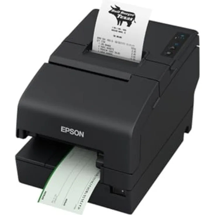 Epson H6000Vi-112 Srl Micr Blk, Nadeldrucker mit 180 x 180 dpi, 500 mm/s, Schwarz, USB, LAN, NFC