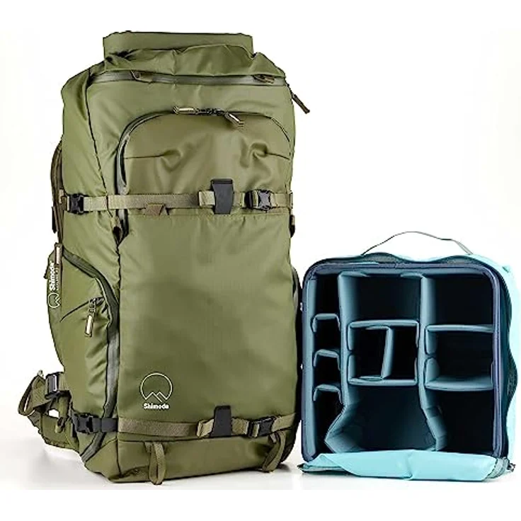 Shimoda Action X70 HD, Fotorucksack mit einstellbarer Rumpfhöhe und Roll-Top-Zugang, Grün – Bild 7