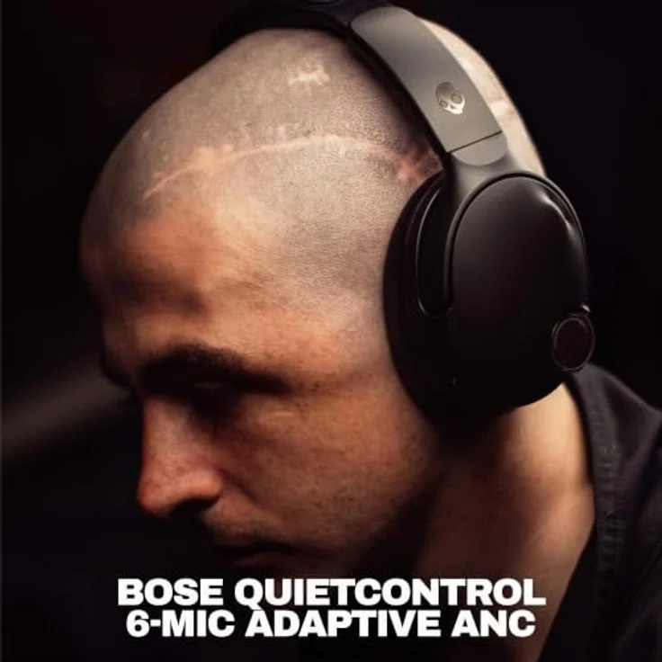 Skullcandy Crusher 1080 ANC, Over-Ear Kopfhörer mit Bose Sound, schwarz – Bild 4