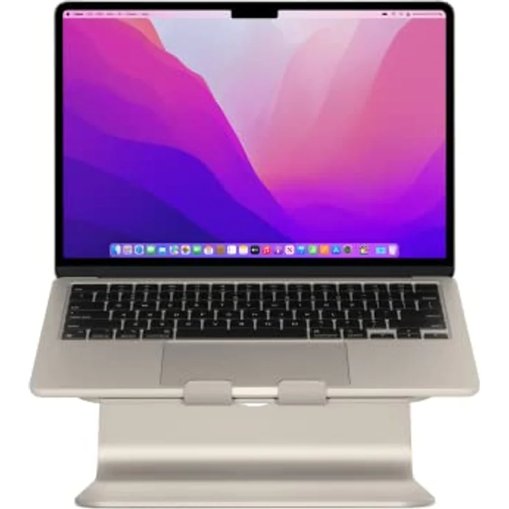 Rain Design mStand Laptop Stand - Starlight, Ergonomic Riser with Cable Management for Apple Macbooks and Laptops under 10.4 inches – Bild 2