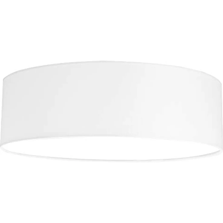 Navaris LED Deckenleuchte 22W - Rund ∅ 40cm - Design Stoff Weiß - Warmweißes LED Licht - Preisvergleich – Bild 5