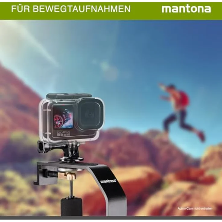 Mantona Schwebestativ für Action Cams mit 1-4 Zoll – Bild 4