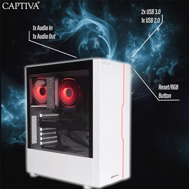 Captiva Business PC Bundle R78-411|R5 5600G|32GB DDR4|Radeon|2 TB|27"|Win11, Desktop-PC mit AMD Ryzen 5 5600G und 27-Zoll TFT AOC Display – Bild 7