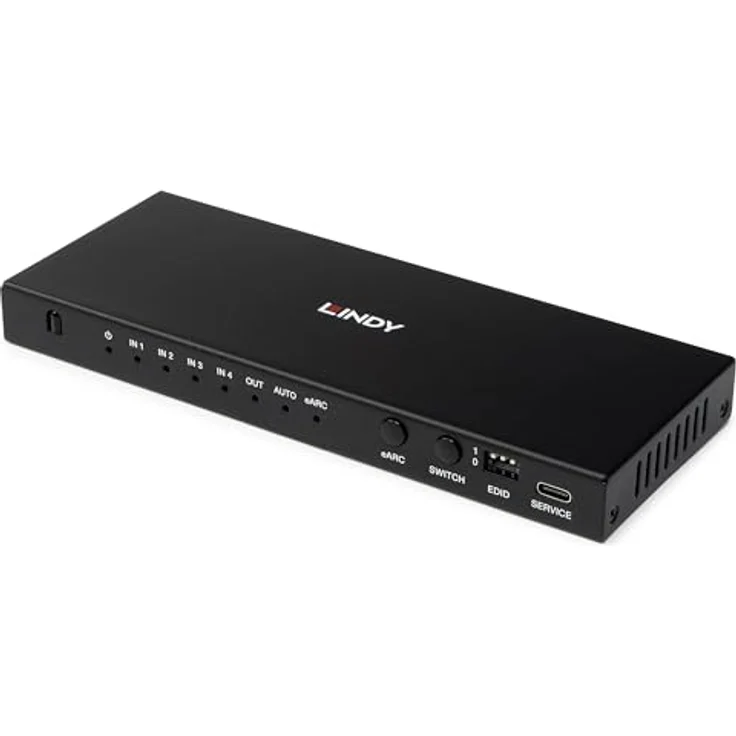 LINDY 38386, 4 Port HDMI 8K60 Switch mit eARC, IR-Fernbedienung und HDR-Unterstützung – Bild 3