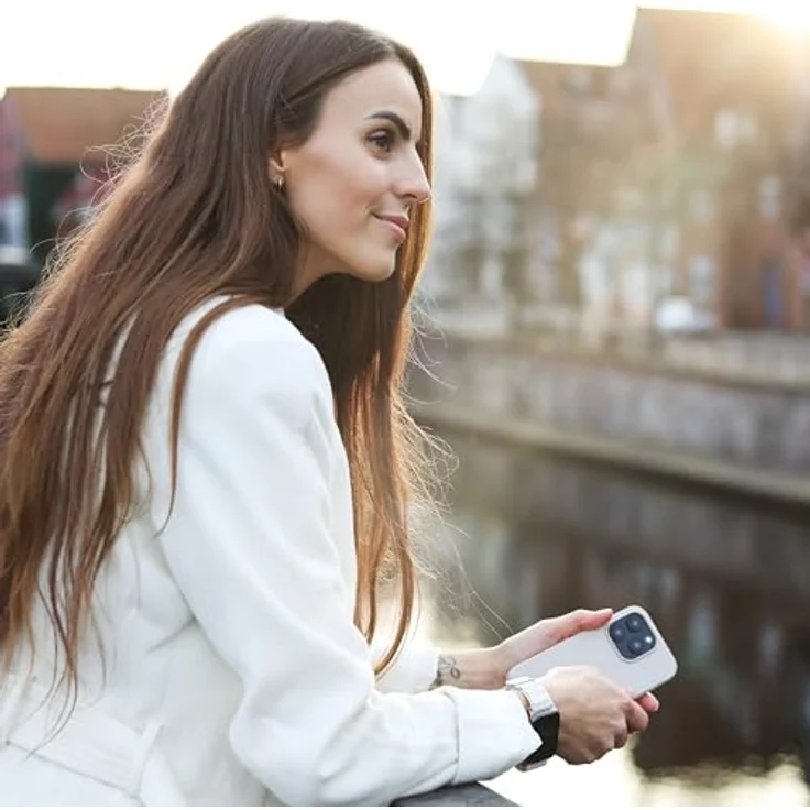 Vonmählen Eco Silicone Case für iPhone 15, GRS-zertifizierte Silikon-Hülle mit MagSafe, Lichtgrau – Bild 6