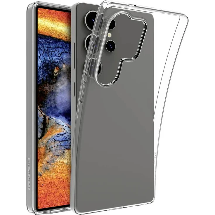 Dbramante1928 Greenland Clear Hülle für Samsung Galaxy S25 Ultra, stoßdämpfend, transparent aus 100% recyceltem Kunststoff