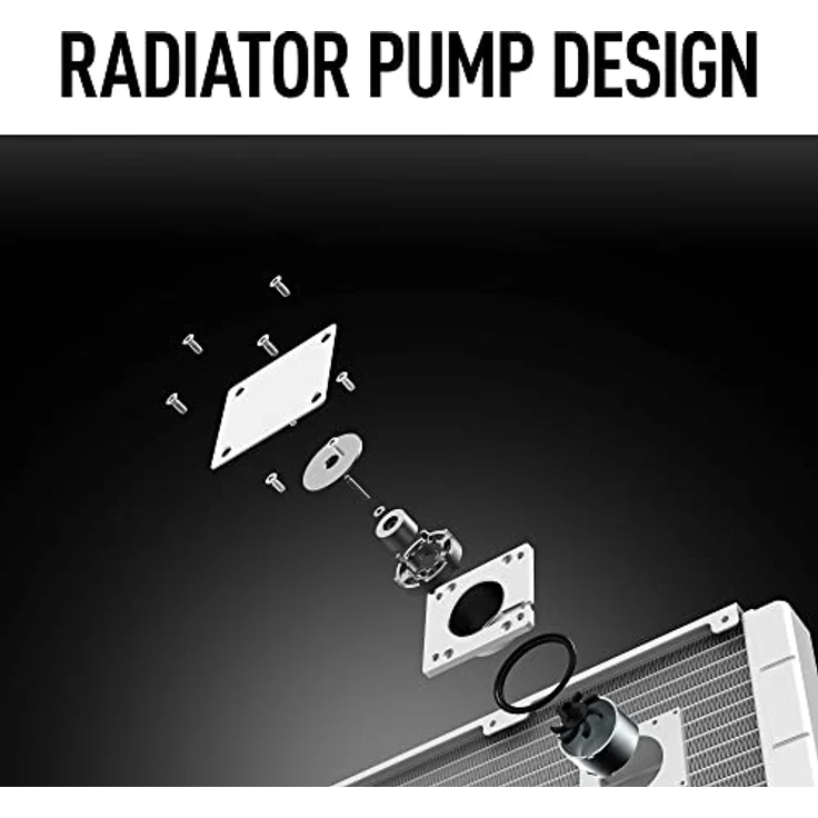 MSI MAG CORELIQUID 240R V2 AIO-Wasserkühlungs-CPU-Kit, rotierender ARGB-Wasserblockkopf, integrierte Kühlerpumpe, Split-Flow-Layout, Verdunstungsschutzröhren, AMD- und Intel-kompatibel, Weiß – Bild 3