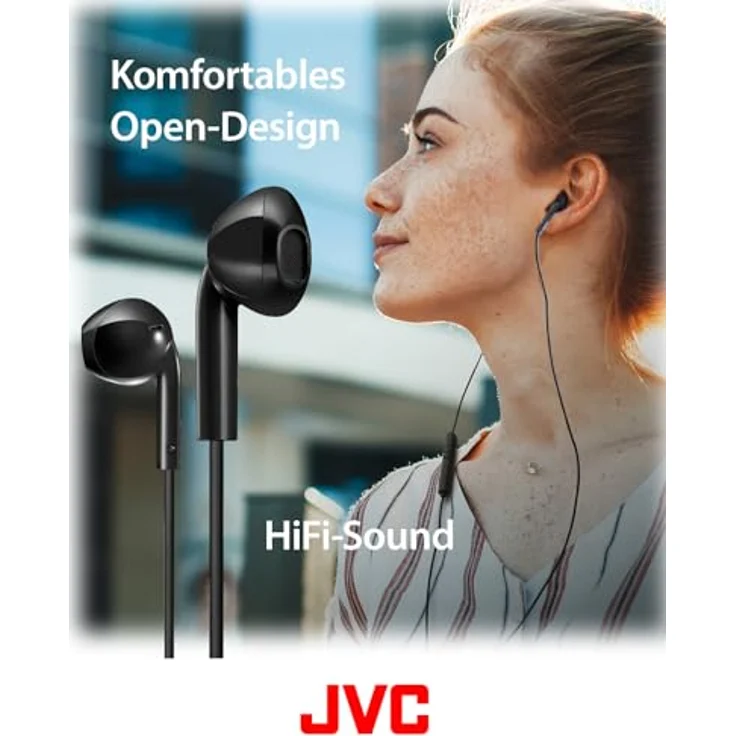 JVC HA-FR 17 USB-C In-Ohr-Kopfhörer mit Mikrofon, Schwarz – Bild 5
