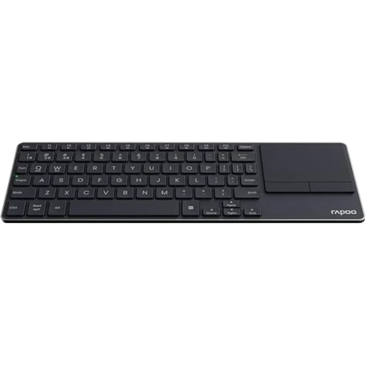 RAPOO E2810M DE DGR, Multimode Funk-Tastatur mit Bluetooth 4.0/5.0 und 2.4 GHz, Aluminiumlegierung, schwarz – Bild 3
