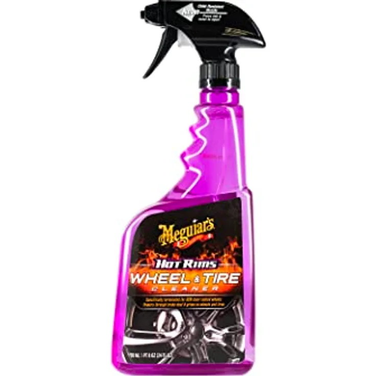 Meguiar's G9524EU Hot Rims All Wheel Cleaner Felgenreiniger, 710ml - Entfernt festsitzenden Schmutz und Bremsstaub - 710ml